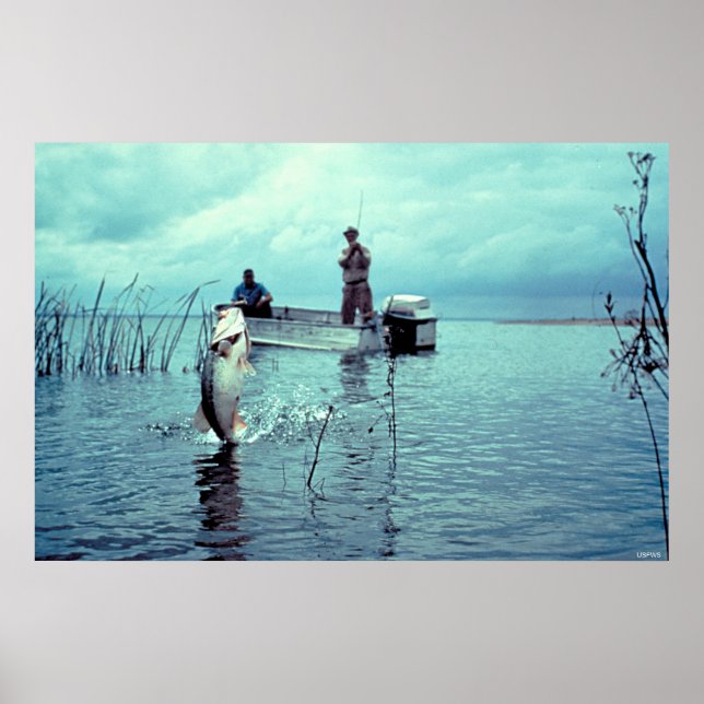 Póster Fishing for Large Mouth Bass (Frente)