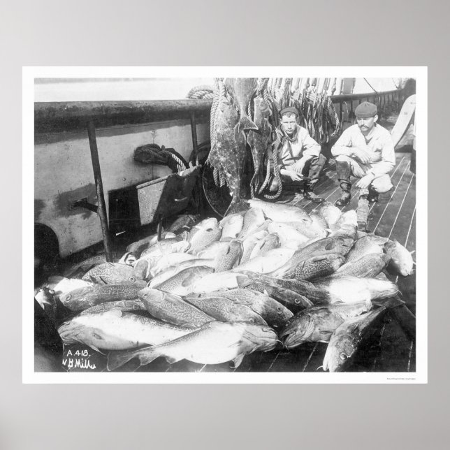 Póster Fishing In Alaska 1922 (Frente)