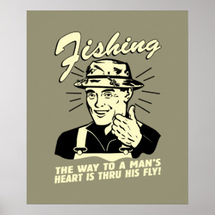 Póster Fishing: Thru His Fly
