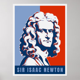 Póster física estilo esperanza Sir Isaac Newton