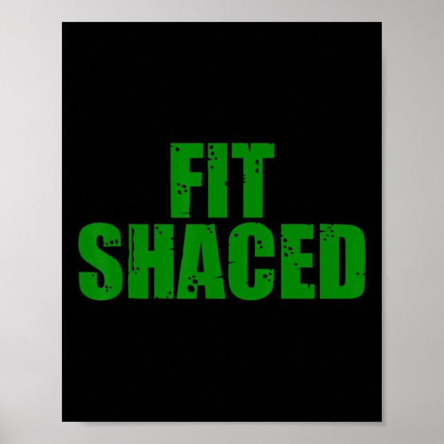 Póster Fit Shaced Irish St Patricks Day Shamrock 2024 (Frente)
