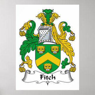 Póster Fitch Family Crest
