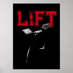 Póster Fitness de culturismo motivacional