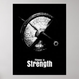 Póster Fitness es - Fuerza