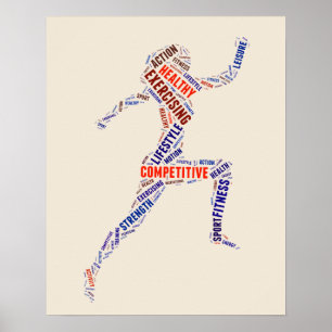 Póster Fitness girl