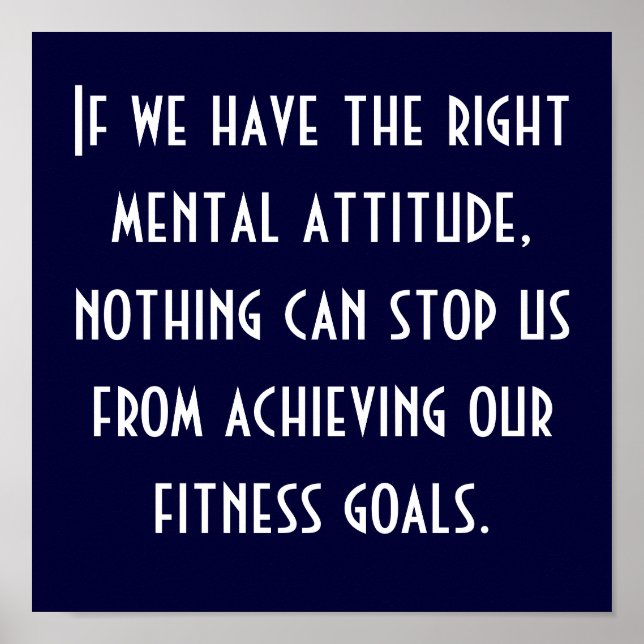 Póster Fitness Goals (Frente)
