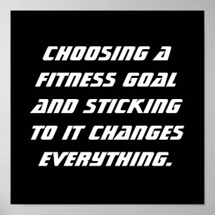 Póster Fitness Goals