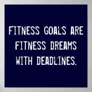 Póster Fitness Goals