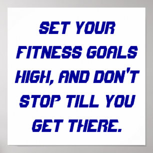 Póster Fitness Goals