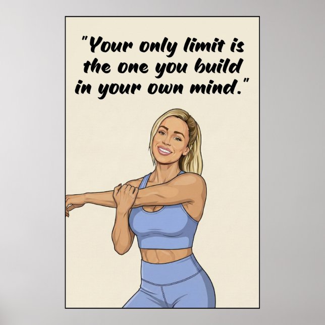 Póster Fitness Quotes Poster (Frente)