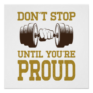 Póster Fitness T-Shirt  Camisetas motivacionales   Realiz