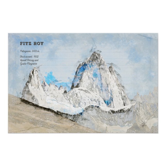 Póster Fitz Roy (Anverso)