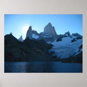 Póster Fitz Roy y Laguna de los Tres