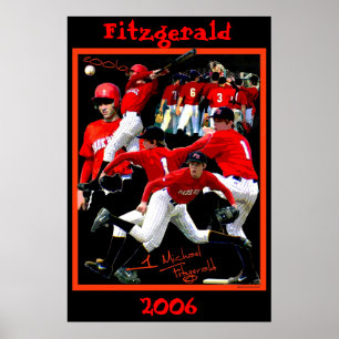 Póster Fitzgerald Freshman Poster de Béisbol