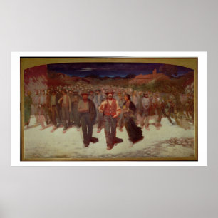Póster Fiumana (la marea humana) 1895-96 (aceite en lona)