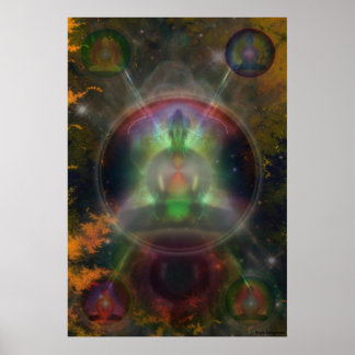 Póster Five Buddha Mandala