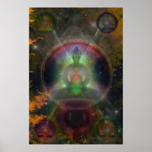 Póster Five Buddha Mandala (Frente)