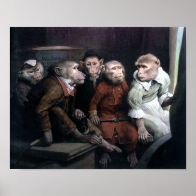 Póster Five Fancy Monkeys (Frente)