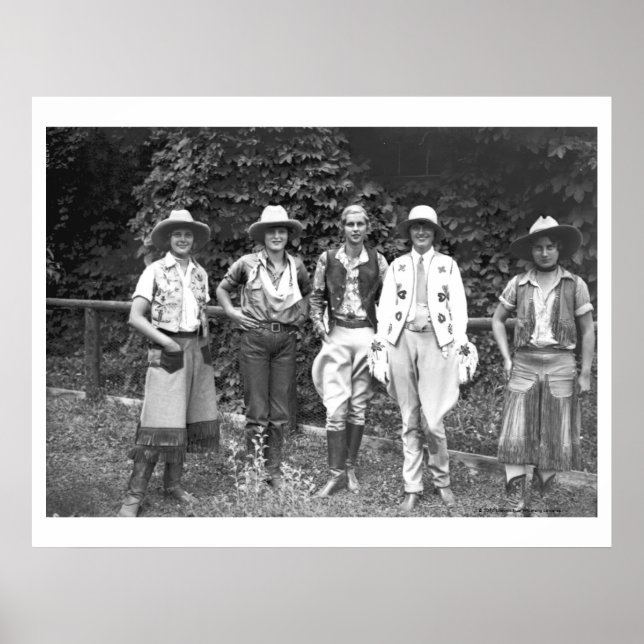 Póster Five women at the dude ranch (Frente)