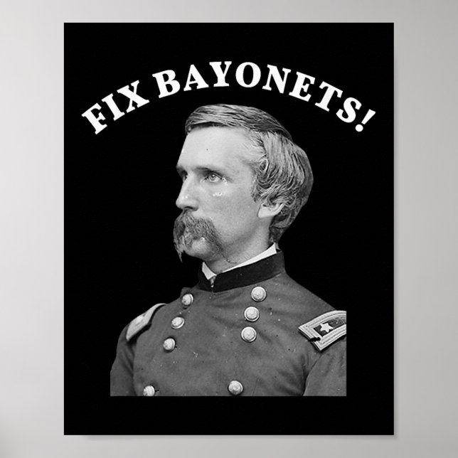 Póster Fix Bayonets Cita de Guerra Civil Joshua Chamberla (Frente)
