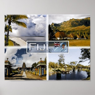 Póster Fiyi - Mosaico -