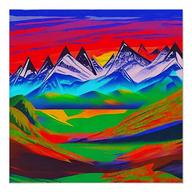Póster Fjellandskap 8 (Anverso)