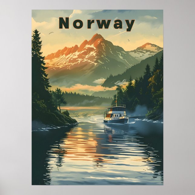Póster Fjord de Noruega (Frente)