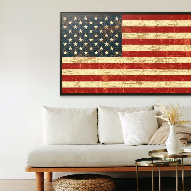 Póster FLag grungy americano (Subido por el creador)