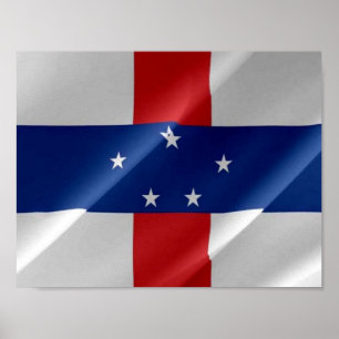 Póster FLAG - Netherlands Antilles -