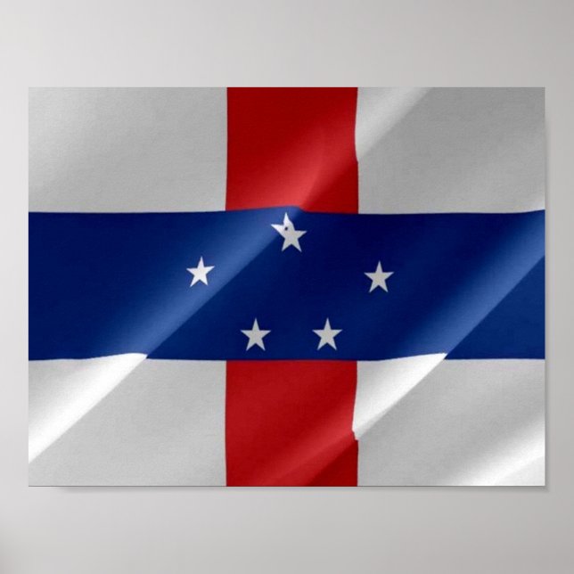 Póster FLAG - Netherlands Antilles - (Frente)