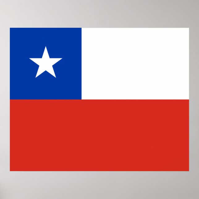 Póster Flag of Chile (Frente)