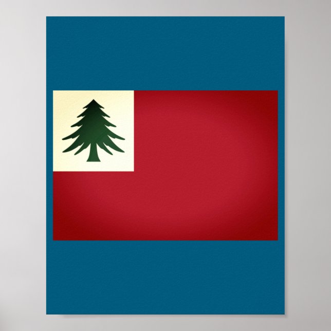 Póster Flag Of New England Ne Only Un  (Frente)