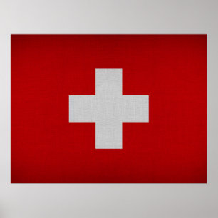Póster Flag of Switzerland