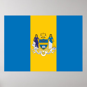 Póster Flag of the city of Philadelphia
