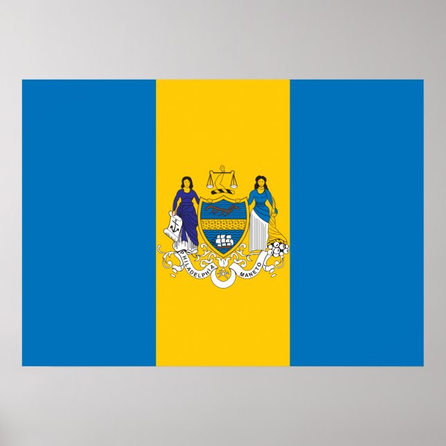 Póster Flag of the city of Philadelphia (Frente)