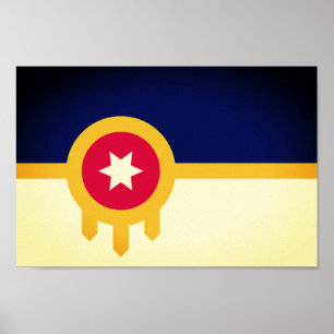 Póster Flag of Tulsa, Oklahoma