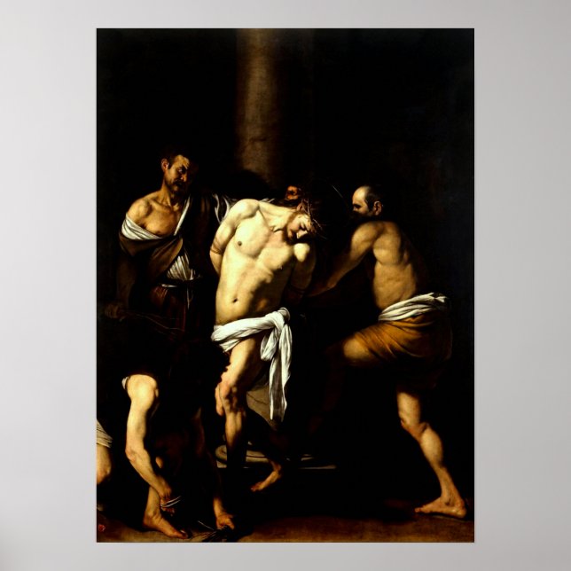 Póster Flagelación de Cristo de Caravaggio (Frente)