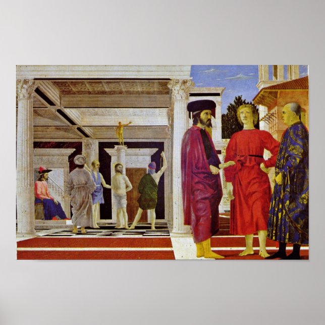 Póster Flagelación De Cristo Por Piero Della Francesca (Frente)