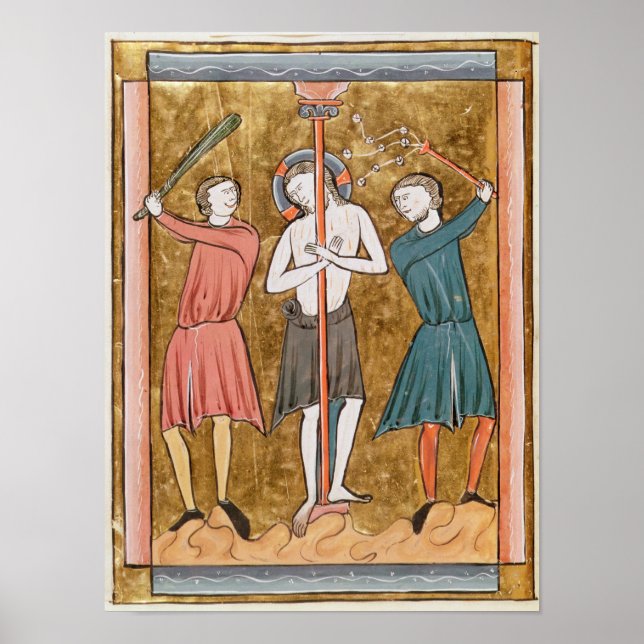 Póster Flagelación, de 'Psautier a l'Usage de Paris' (Frente)