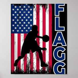 Póster Flaging Basketball Inspire Fan Sports Tank Top_1