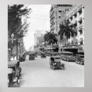 Póster Flagler Street, Miami, 1926
