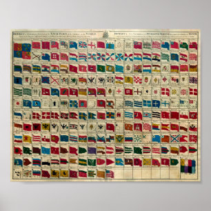 Póster Flags of the World 1784