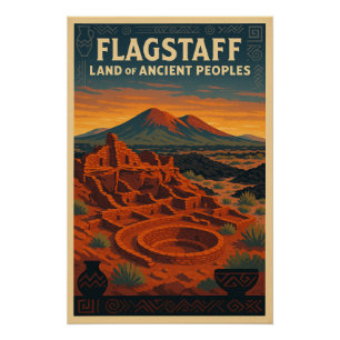Póster Flagstaff - Herencia nativa y ruinas antiguas