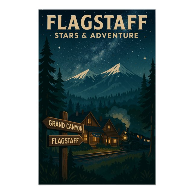 Póster Flagstaff - Puerta al Gran Cañón (Anverso)