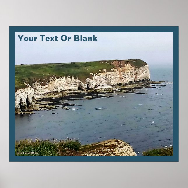 Póster Flamborough Head Chalk Cliffs (Frente)