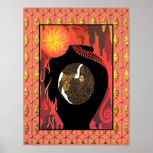 Póster Flamboyante Poster Art Deco (ERTE). (Frente)