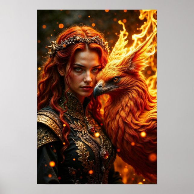 Póster Flame Enchantress Fantasy Poster (Frente)