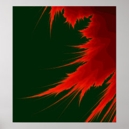 Póster Flame fractal