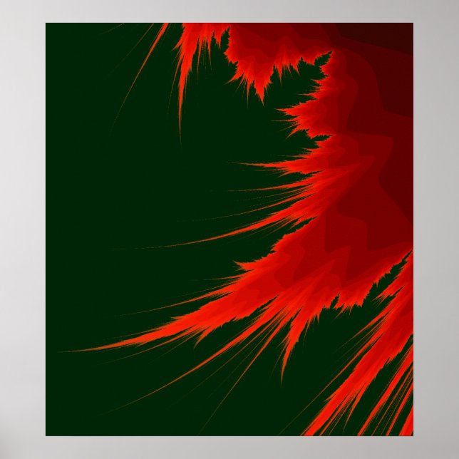 Póster Flame fractal (Frente)