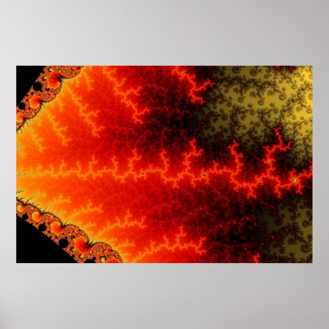 Póster Flame Zigzag Poster (Frente)